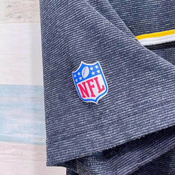 Pittsburgh Steelers Nike On Field Performance Polo Gray Dri Fit NFL Mens Medium - Picture 4 of 8